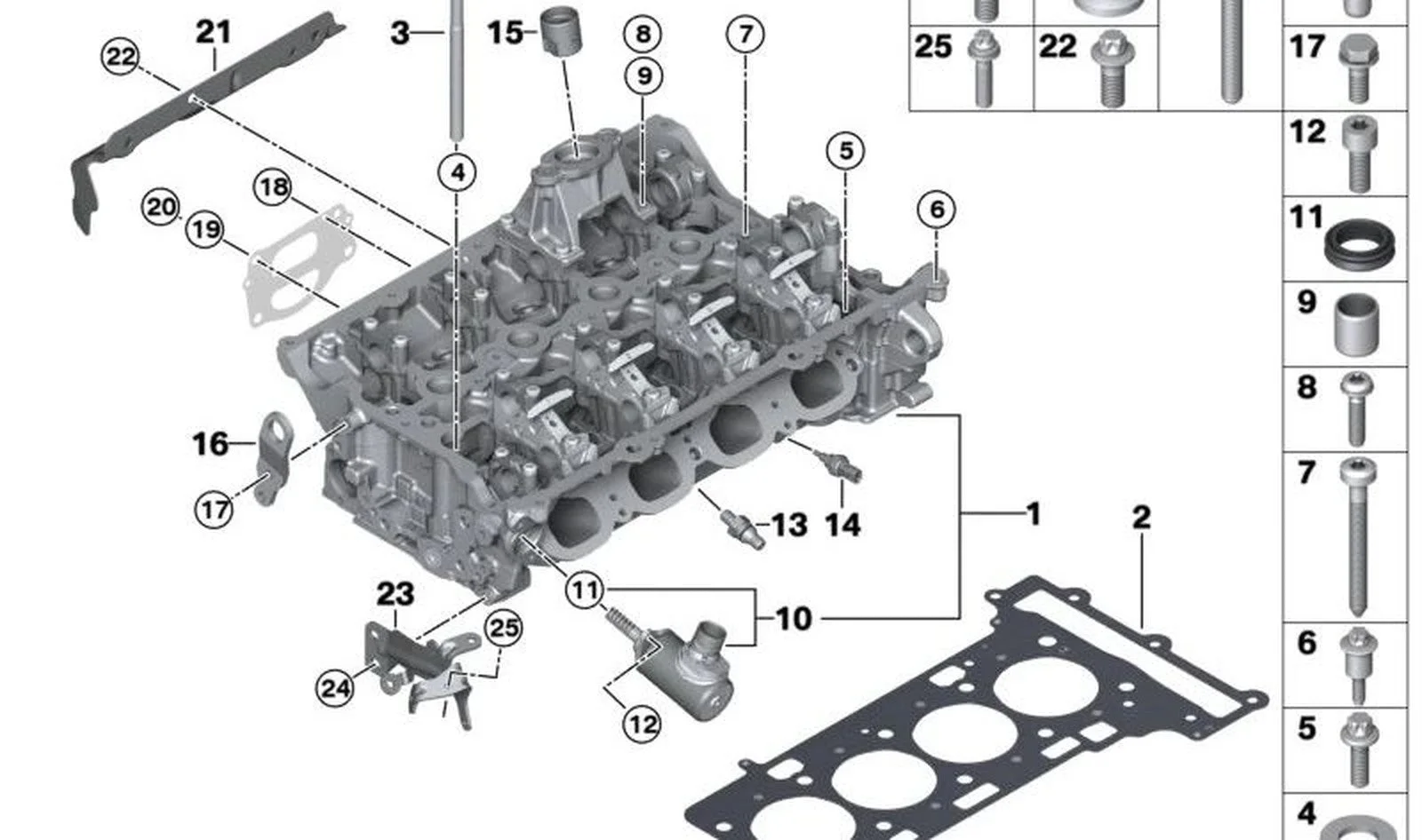 BMW F20 F21 F22 F23… Silindirik Pim 07119942082