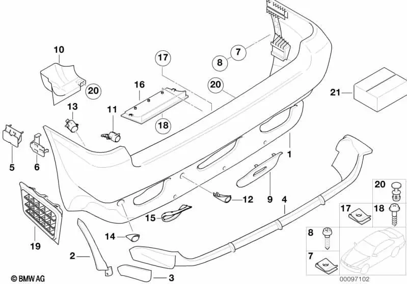 BMW E53 E71 E72 F11 Sac Somunu 4,8 07129901655