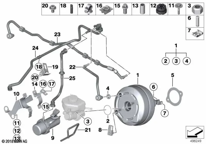 BMW E60 E63 F01 F10… ASA Bağlantı Cıvatası 07129904072