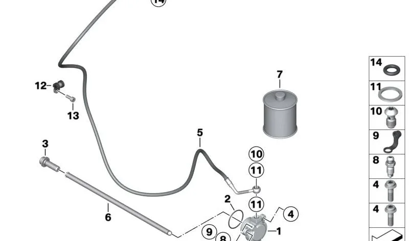 BMW F10 F20 F21 F30… ISA Cıvatası M6x15 07129905385