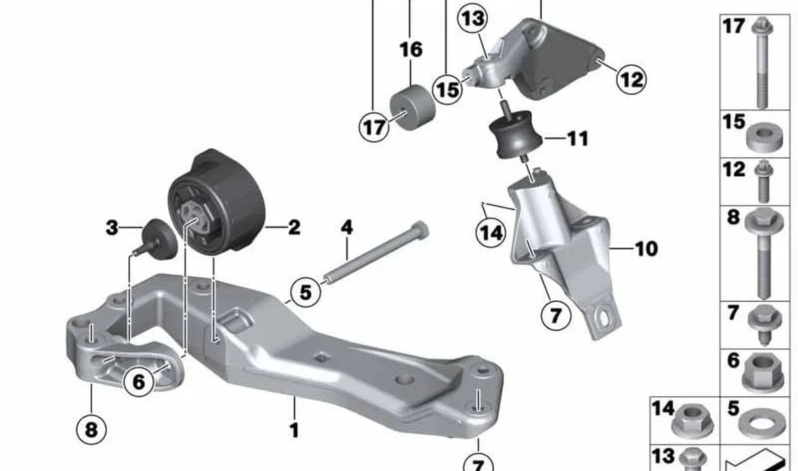 BMW F01 F02 F06 F07… ASA Cıvatası M8x50 07129907145
