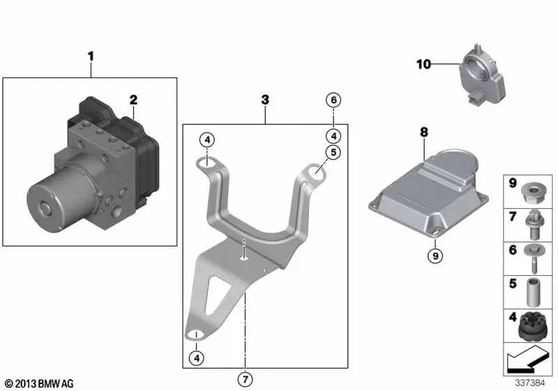 BMW F06 F10 F11 F12… Rondelalı ASA Cıvatası M10x19,8 07129907192