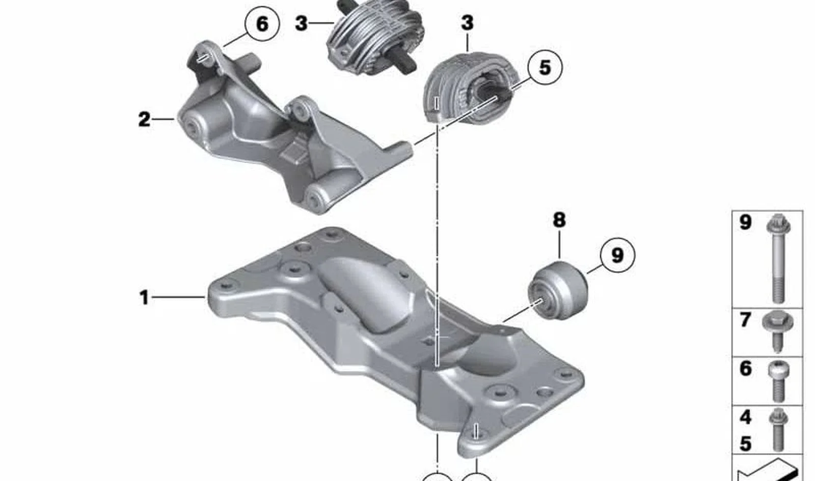 BMW F01 F02 F10 F11 ASA Cıvatası M10x70 07129907216