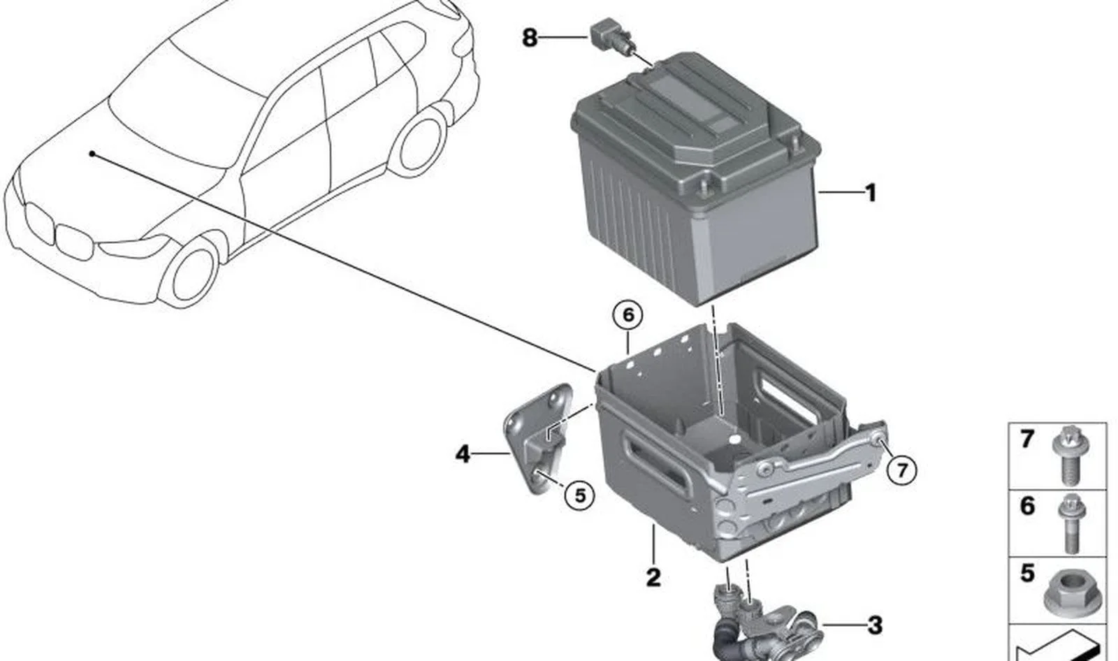 BMW G01 G02 G05 G06… ASA Sabitleme Cıvatası 07129907296