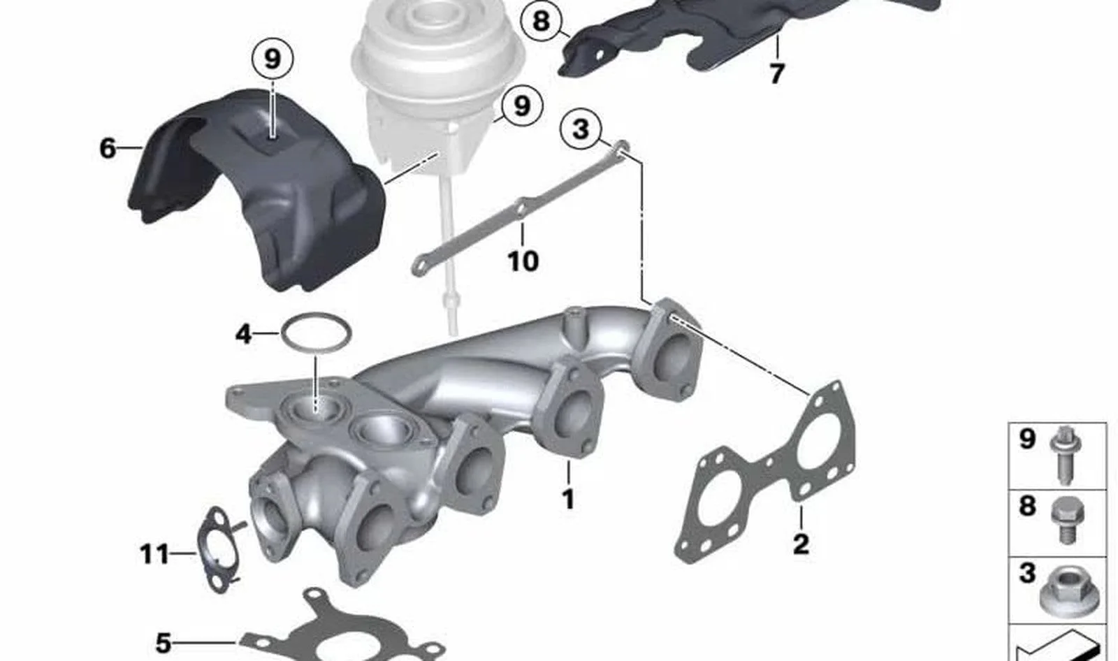 BMW E84 F10 F11 F15… Rondelalı Cıvata 07129907360