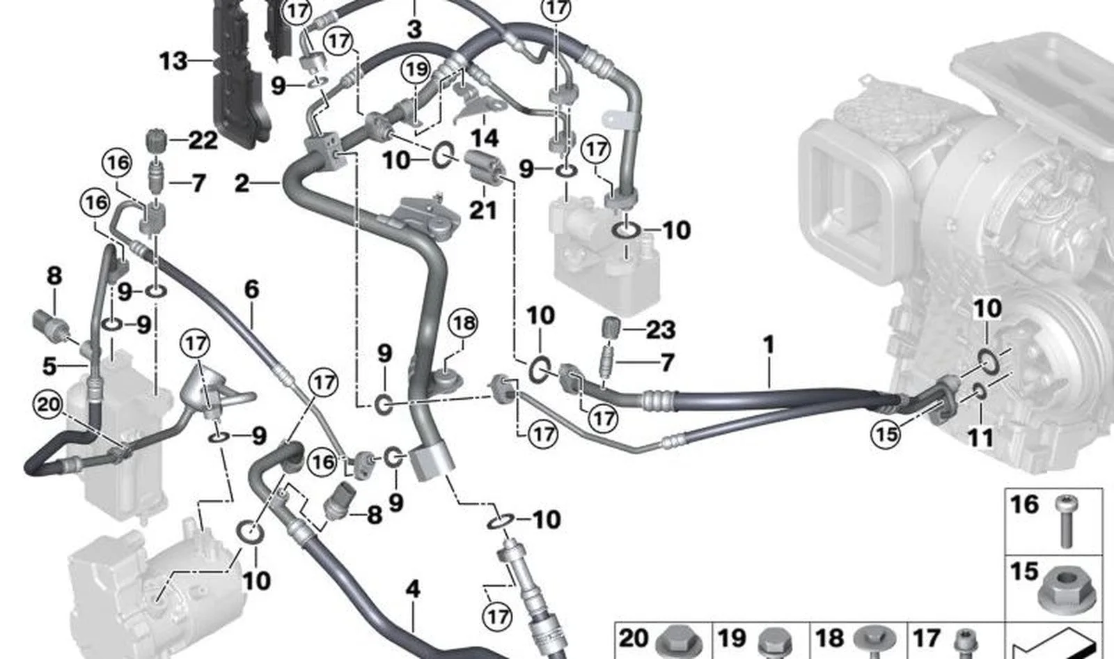 BMW F30 F90 G20 G21… Altıgen Somun 07129907467