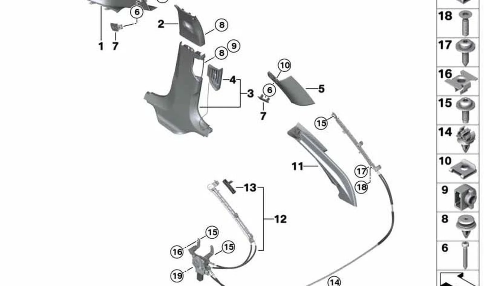 BMW 5 Serisi G31 Pullalı ISA Cıvata 07129908461