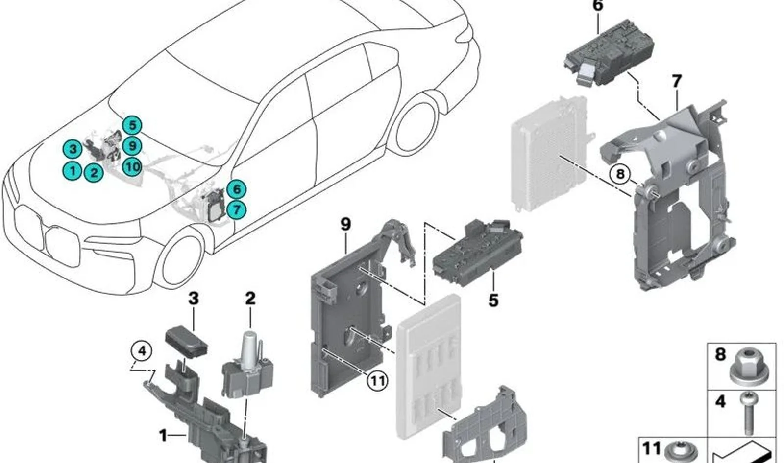 BMW F90 F91 F92 G05… M8x35 Bağlantı Cıvatası 07129908701