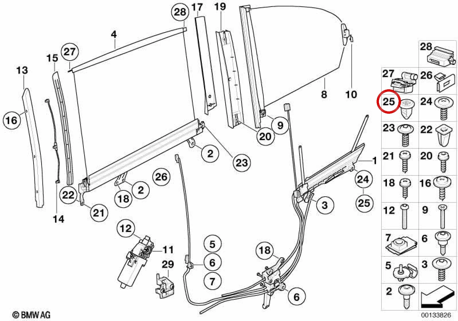 BMW F34 F36 F55 R50… Genleşmeli Bağlantı Somunu 07131504184