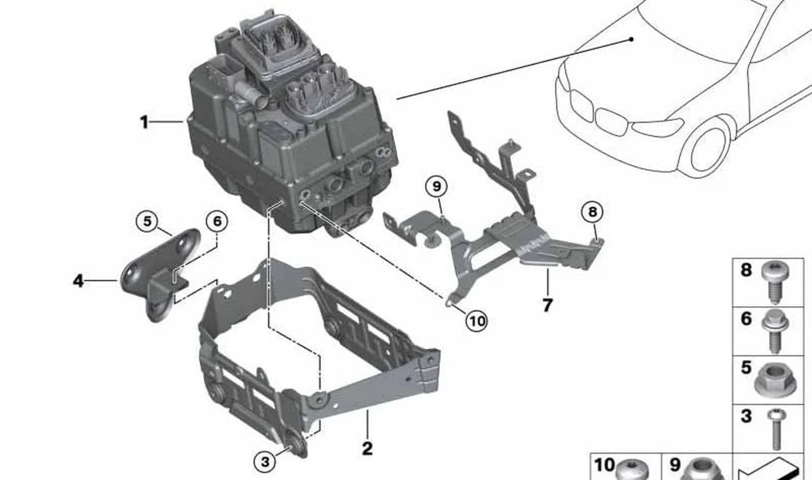 BMW E82 E84 E90 E91… Silindirik Başlı Cıvata 07146950624