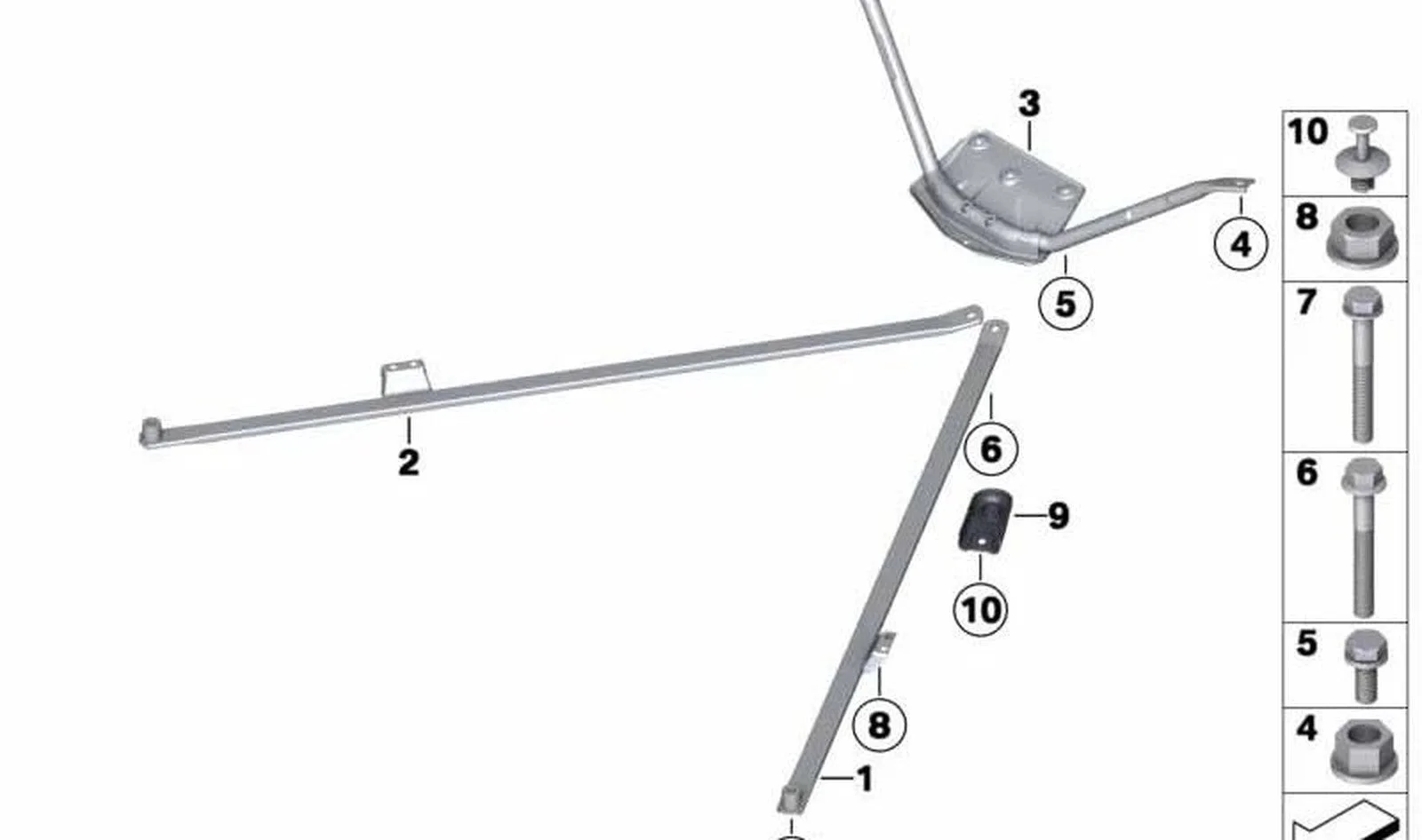 BMW E61 E64 E88 F07… Pullalı Altıgen Cıvata 07147076050