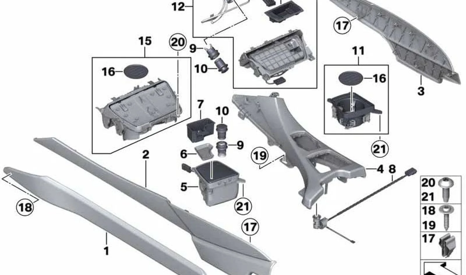 BMW E60 E61 F01 F02… Düz Başlı Cıvata 07147122389