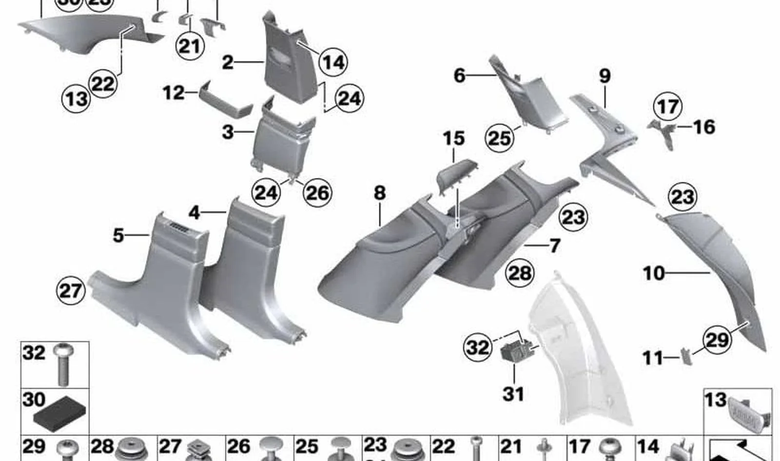 BMW E63 E64 F01 F02… Torx Başlı Cıvata 07147130406