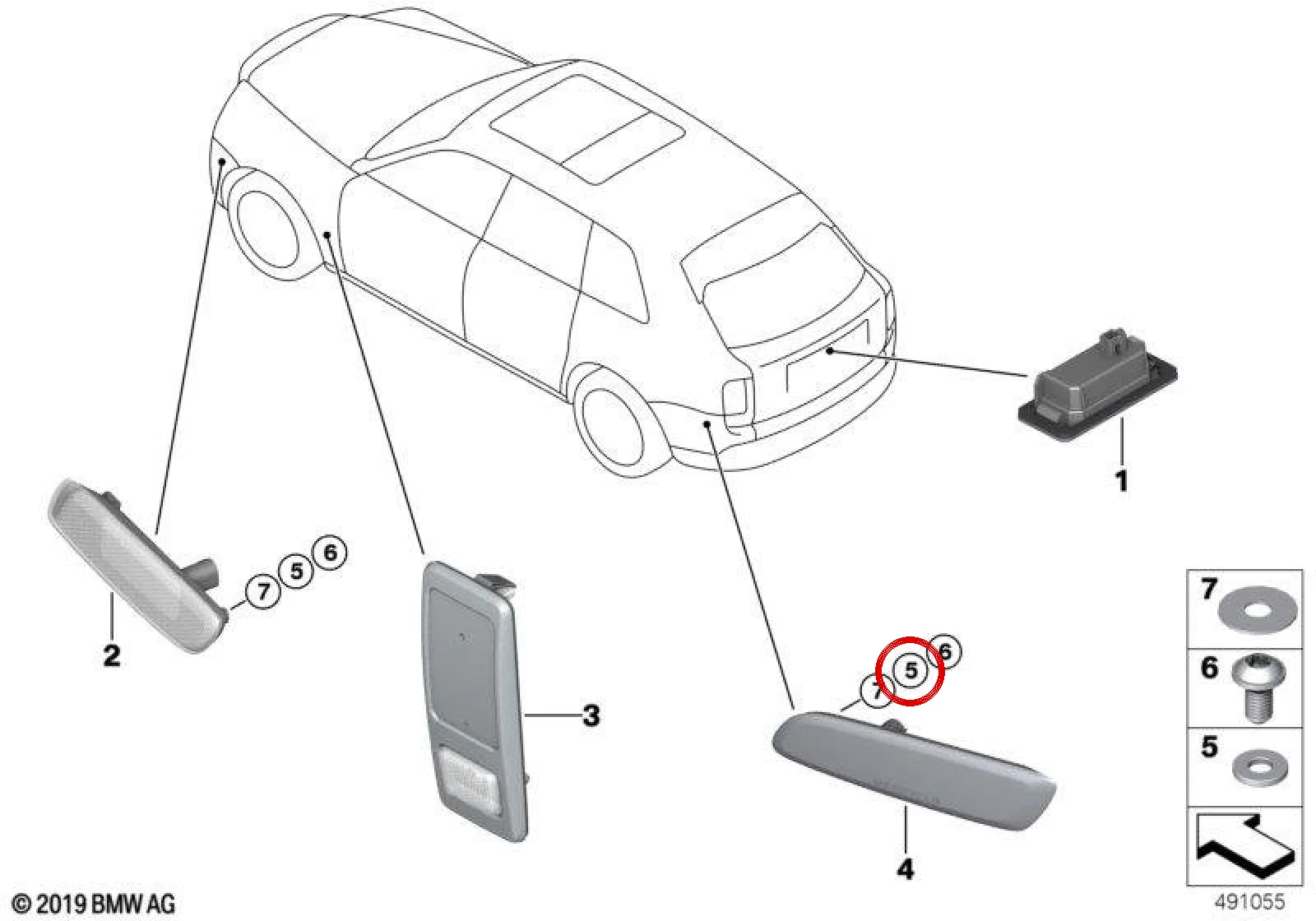 BMW E32 E34 E36 E38… Düz Rondela 07147133817