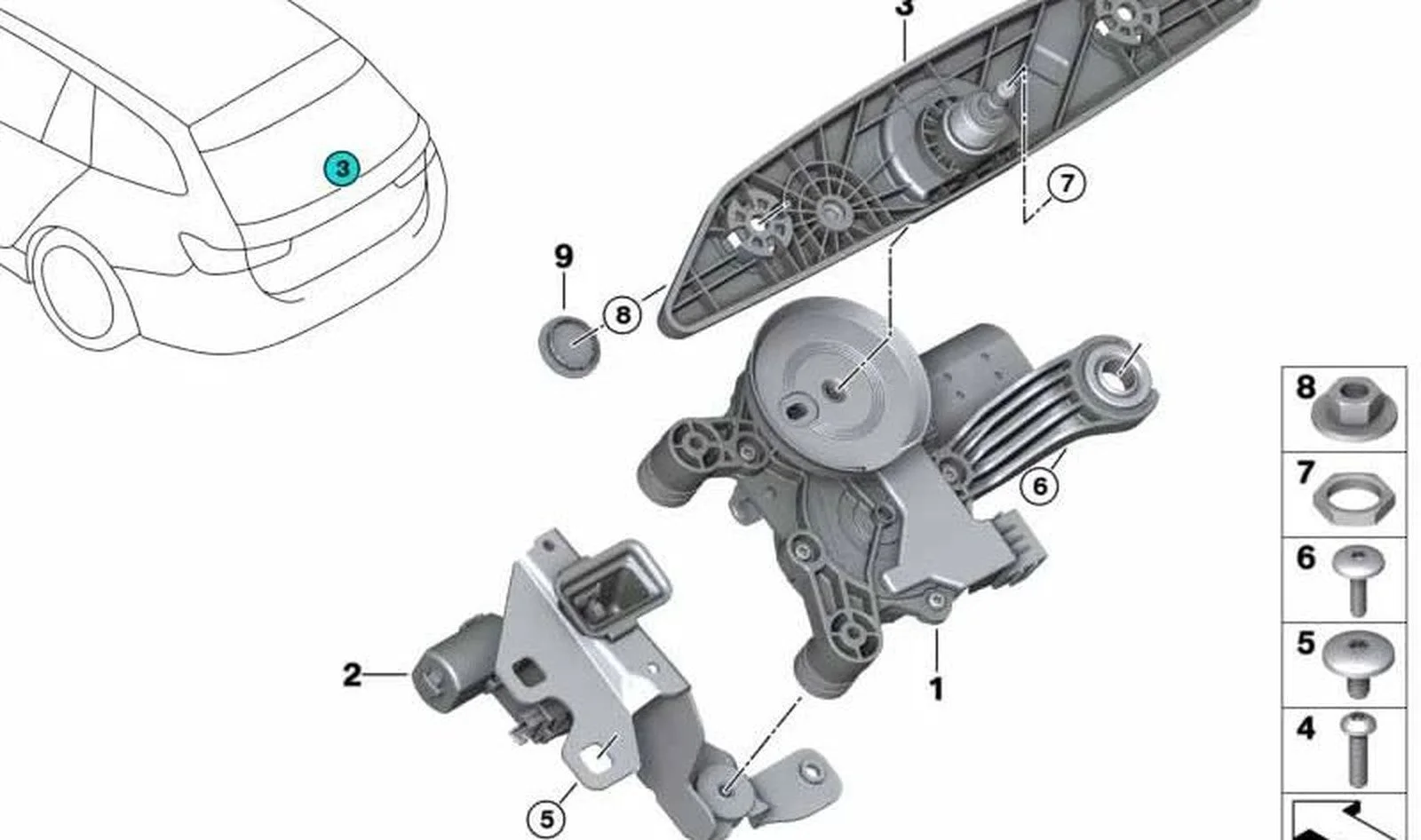 BMW E61 E63 E64 E70… Pullulu Torx Cıvata 07147144993