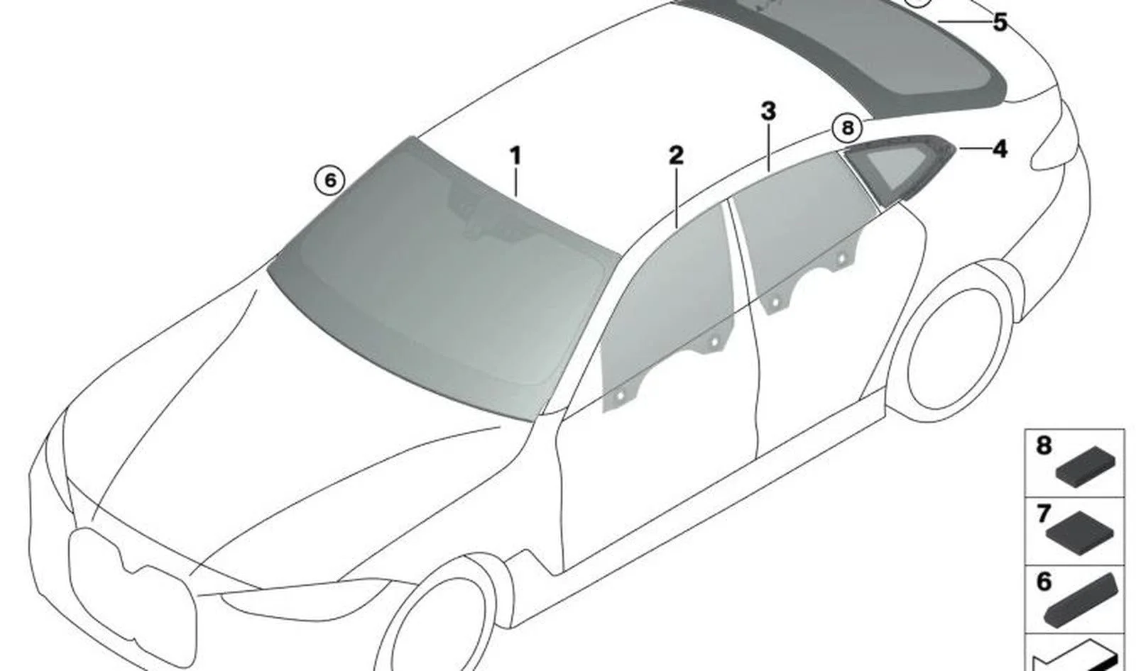 BMW F07 F34 F36 Cırt Cırt Bant 07147217319