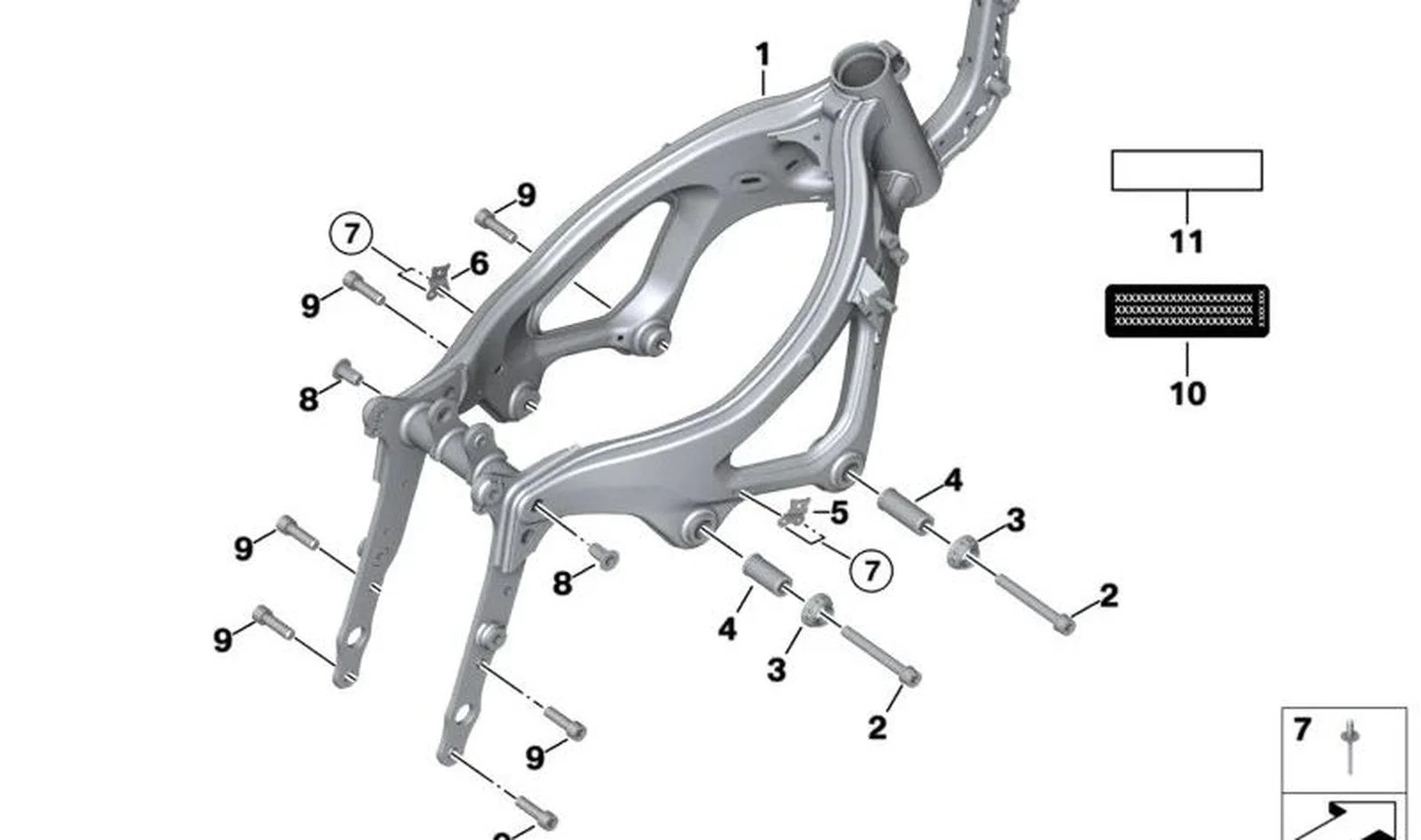 BMW F10 F11 G05 G07 Kör Perçin 07147230840