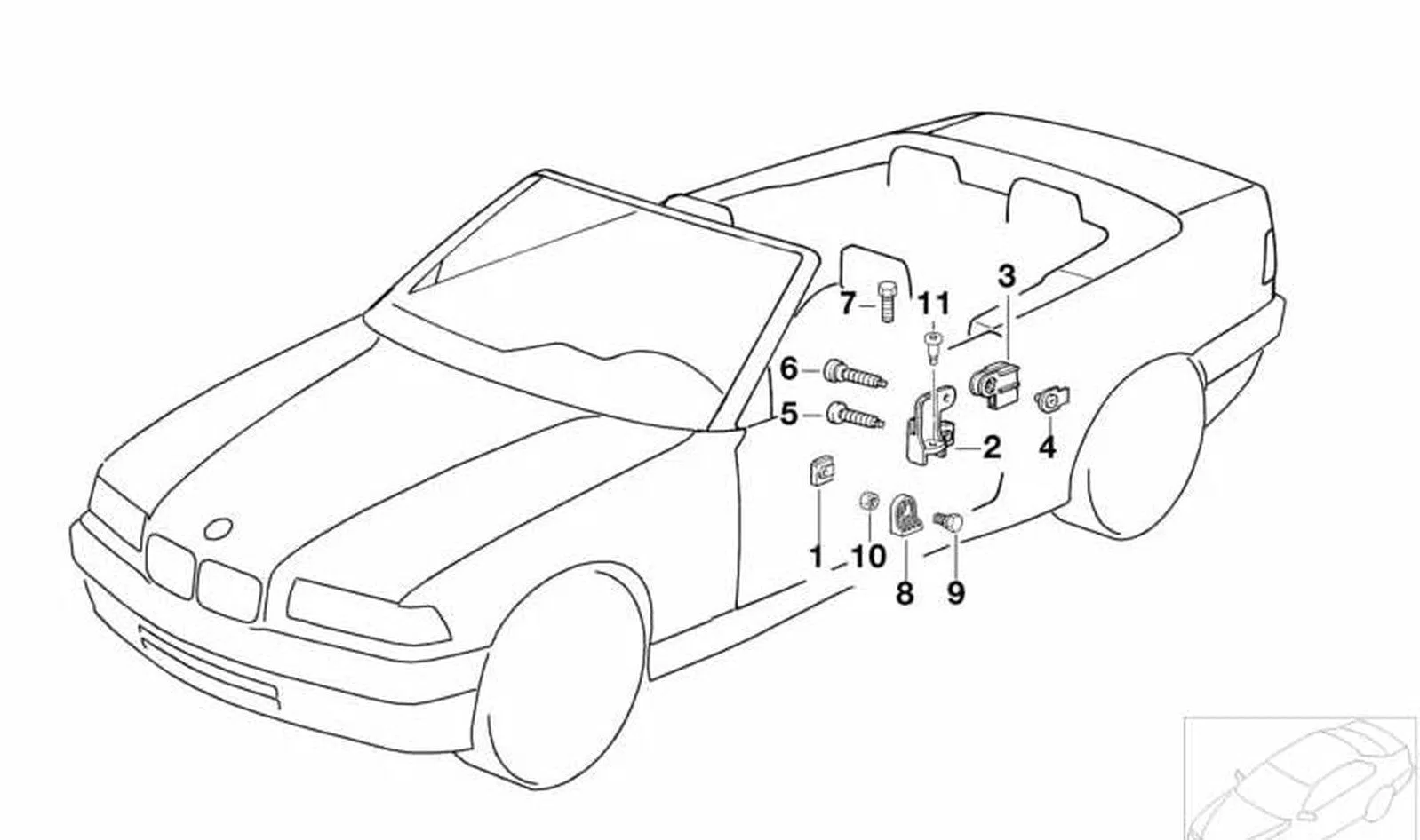 BMW E36 E46 E83 F11… Silindirik Başlı Cıvata 07147233975