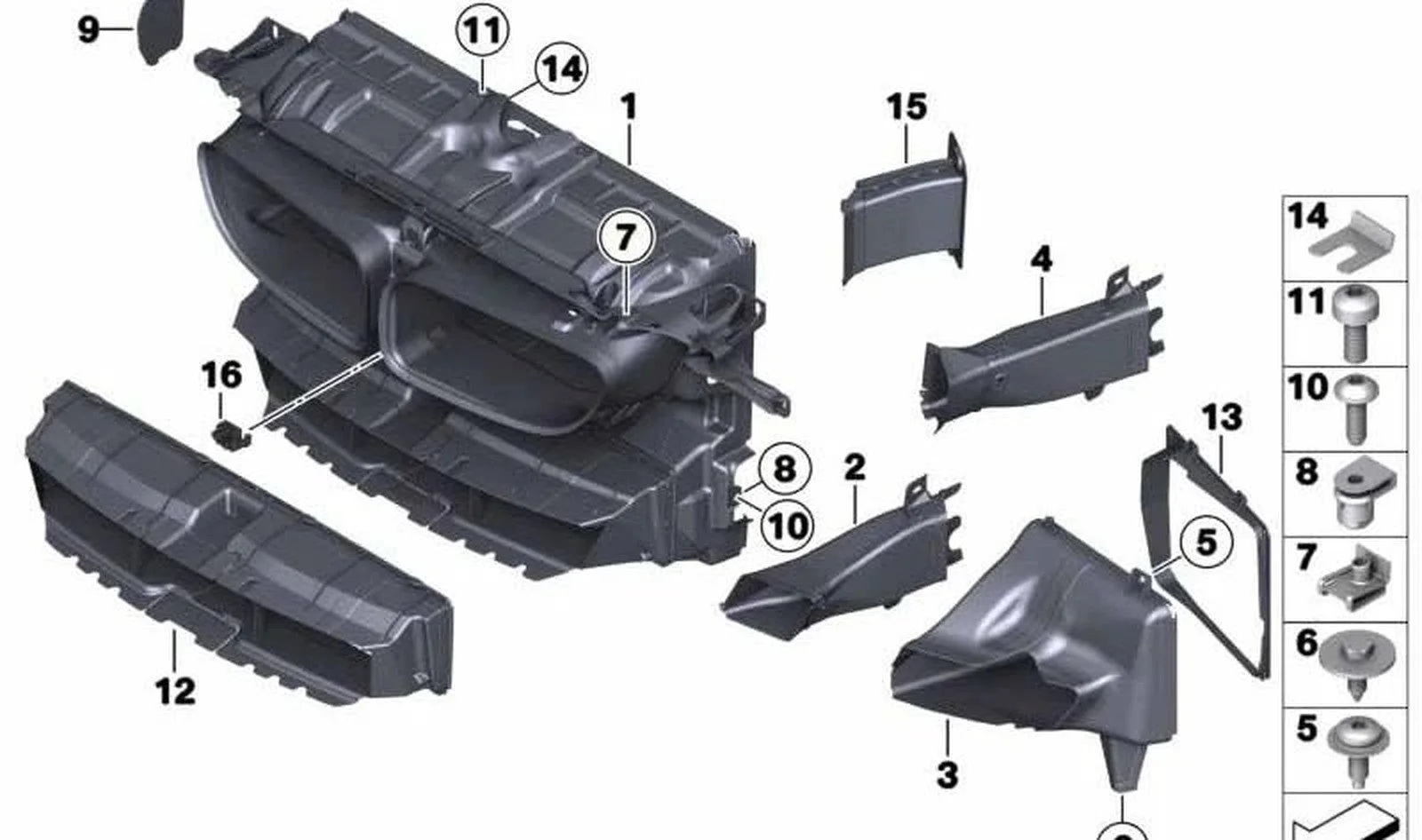 BMW F06 F07 F12 F13 Düz Rondela 07147236240