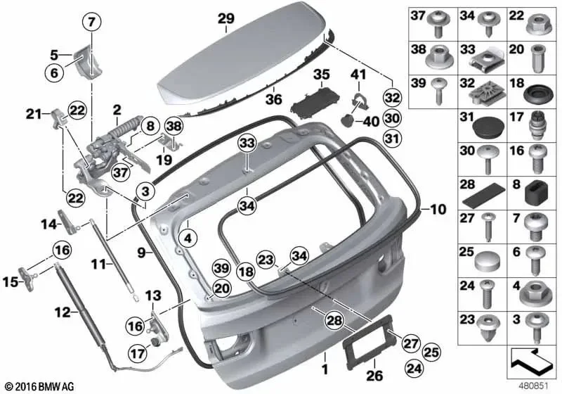 BMW 3 Serisi F31 Somunlu Bombeli Başlı Cıvata 07147291742