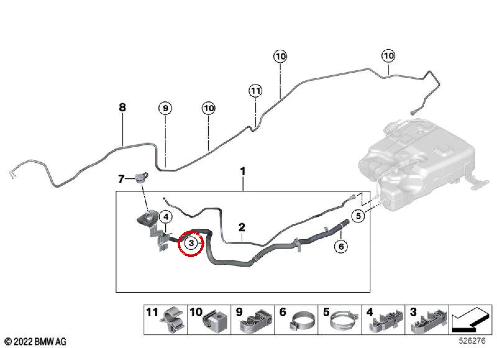 BMW F15 F30 F31 F32… Üçlü Sabitleme Klipsi 07147292025