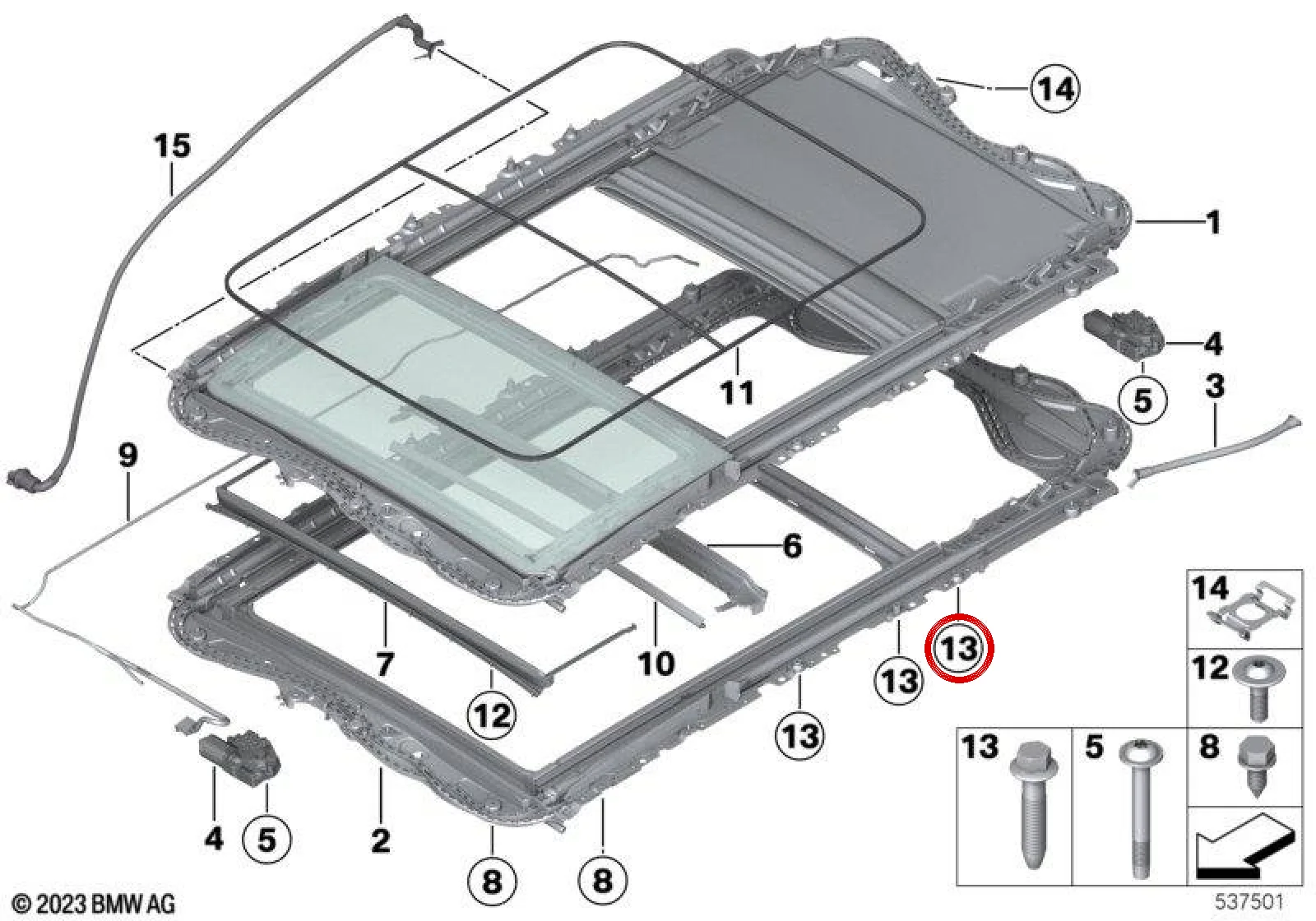 BMW 3 Serisi F31 F34 Altı Köşe Cıvata M6x30 07147310340