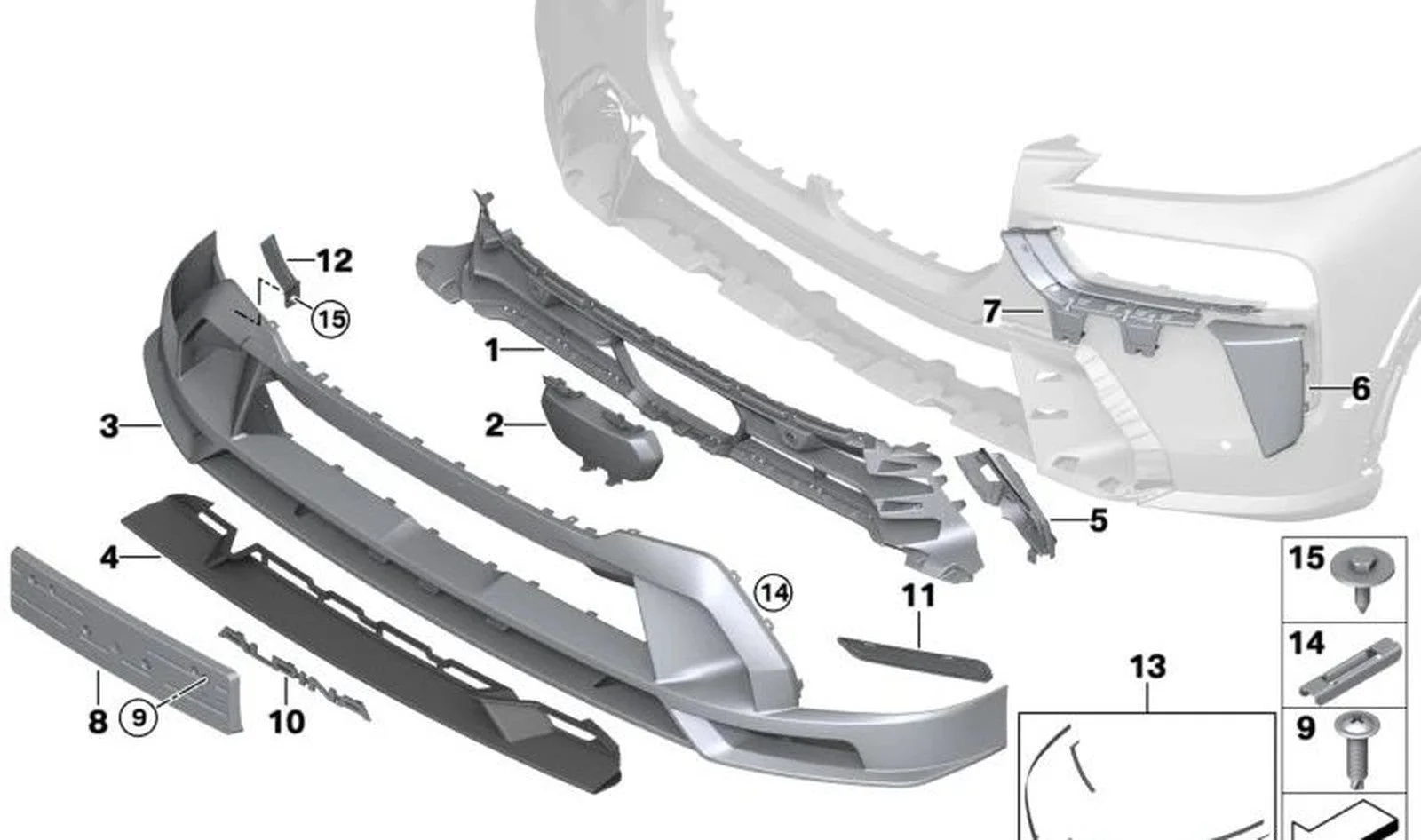 BMW F34 F36 F40 F48… Sabitleme Kelepçesi 07147332700