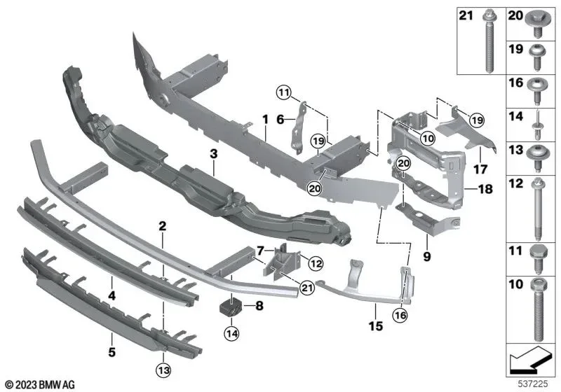 BMW F90 F91 F92 F93… Altıgen Başlı Cıvata M12x1,5 07147422947