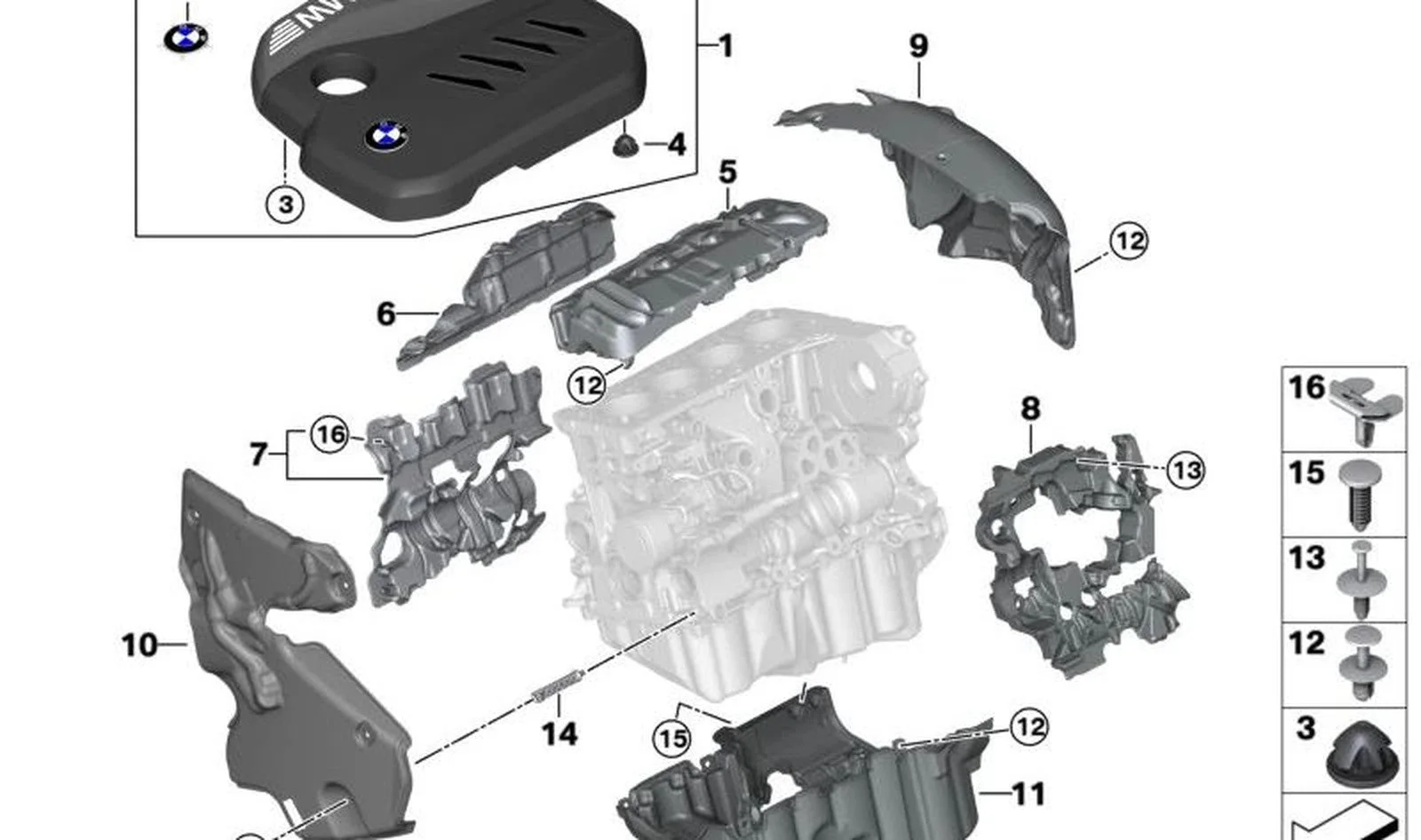 BMW F90 F91 F92 F93… Ses Yalıtım Elemanı 07148490383