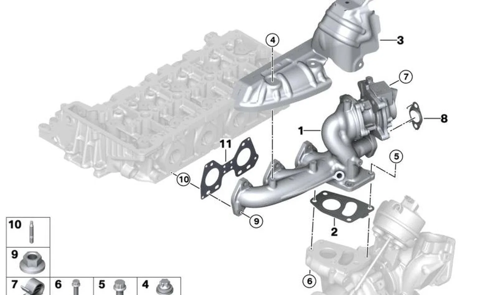 BMW G01 G02 G20 G21… SW10 Anahtar Ölçülü Cıvata 07148594910
