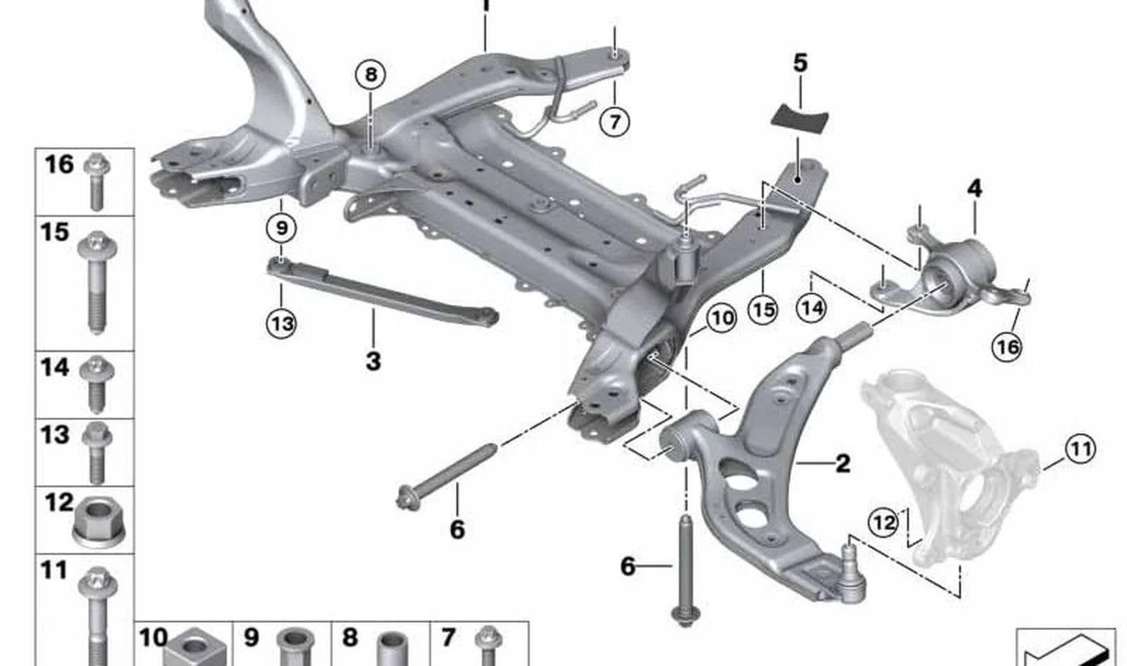 BMW F39 F40 F44 F45… ASA Profil Başlı Cıvata 07148846373