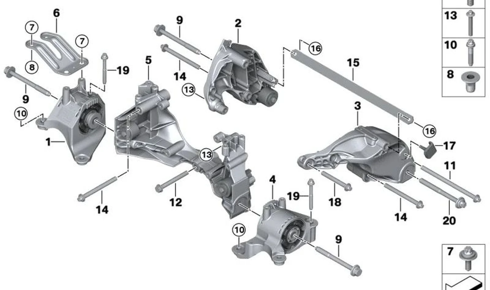 BMW G60 G70 Kombine Cıvata 07148849772