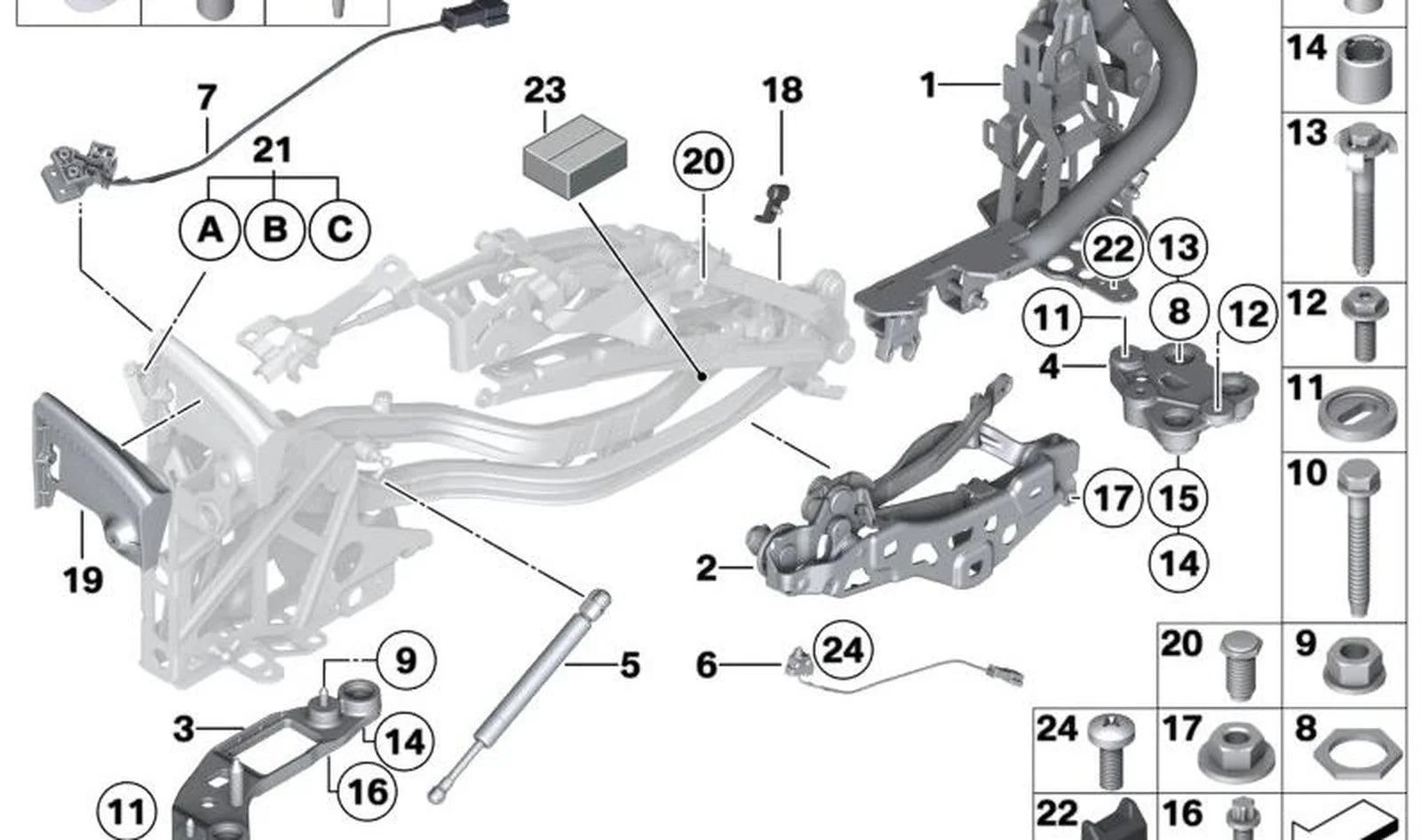 BMW E89 E93 F33 F83 Düz Bağlantı Rondelası 07149110673