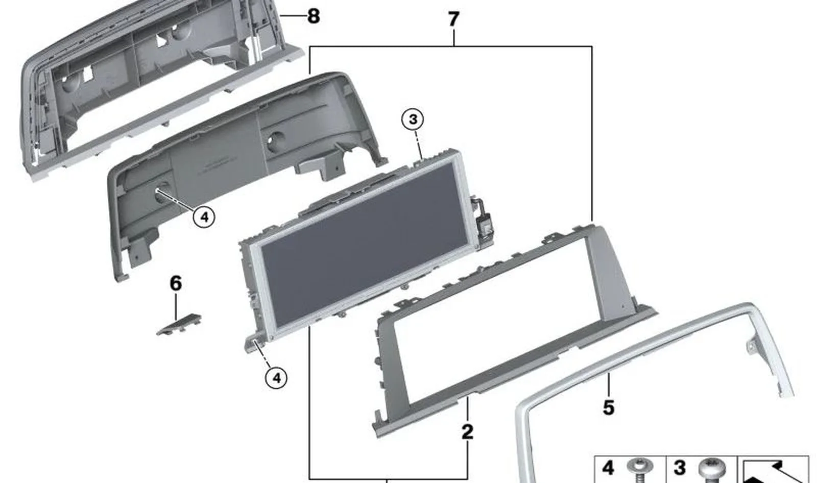 BMW F01 F02 F04 F06… Rondelalı Montaj Vidası 07149113515