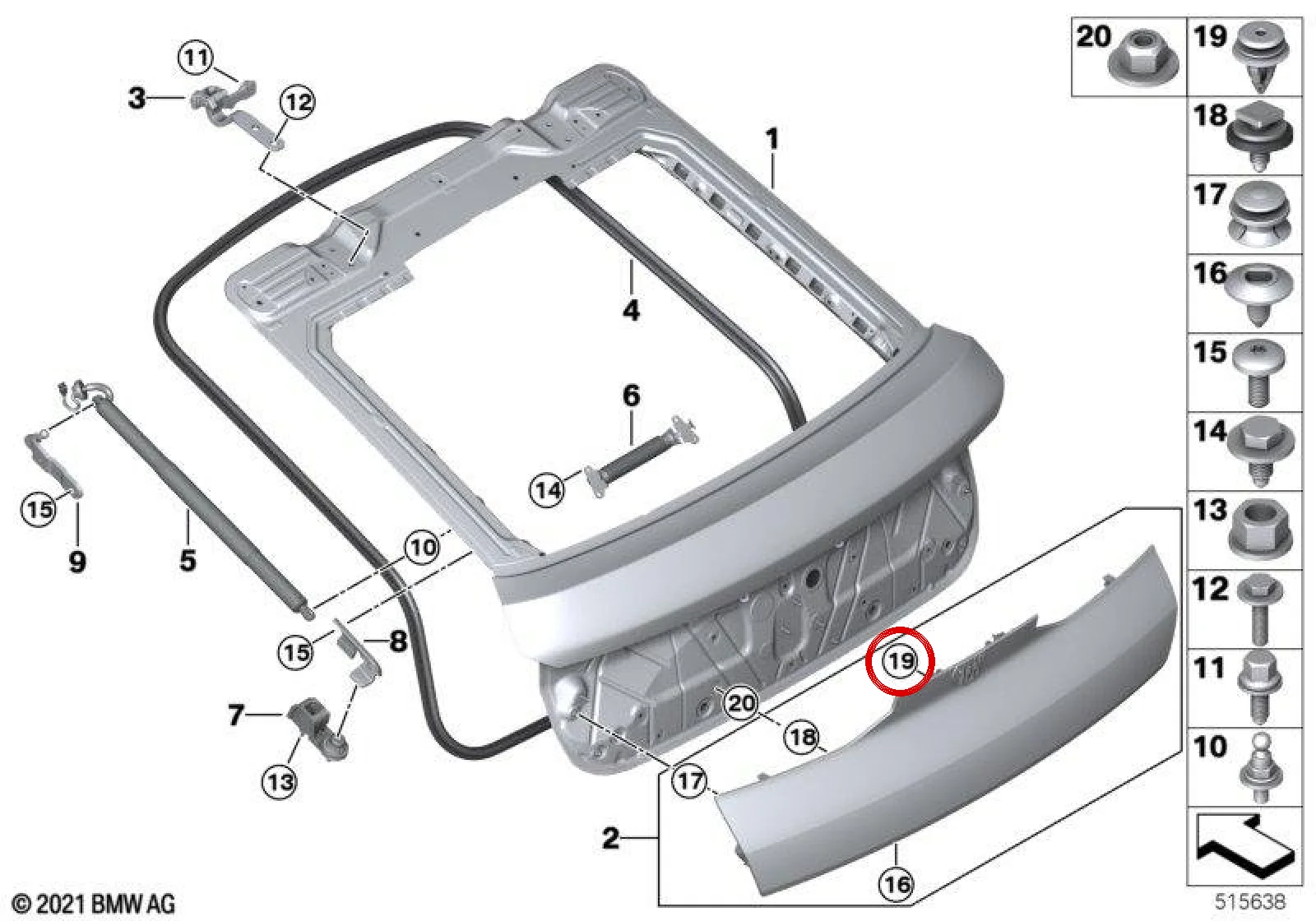 BMW F40 G20 G30 R60… Açık Mavi Contalı Bağlantı Klipsi 07149136882