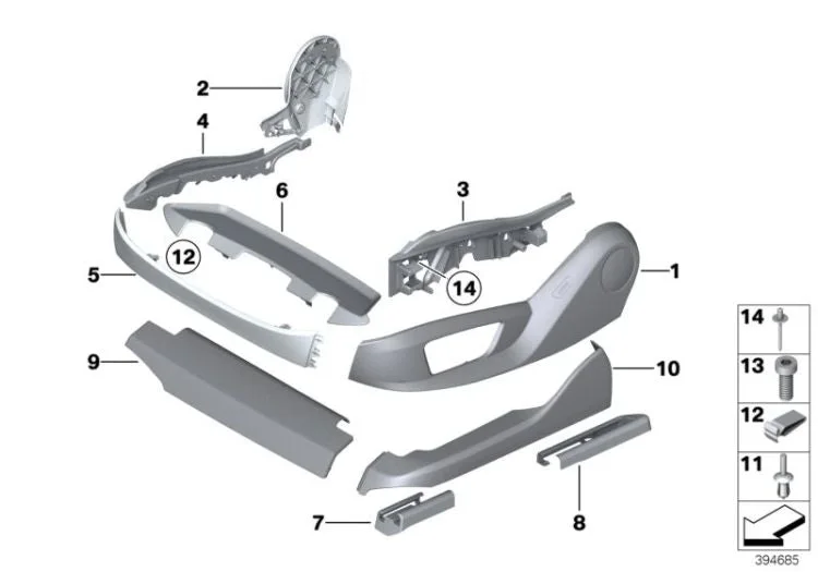 BMW E60 E65 E70 E71… M5x10 Silindirik Başlı Cıvata 07149156954