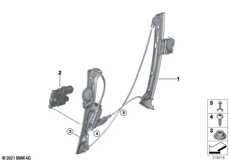 BMW F91 G14 G22 G42 Cam Mekanizması Taşıyıcı Parçası 07149388922