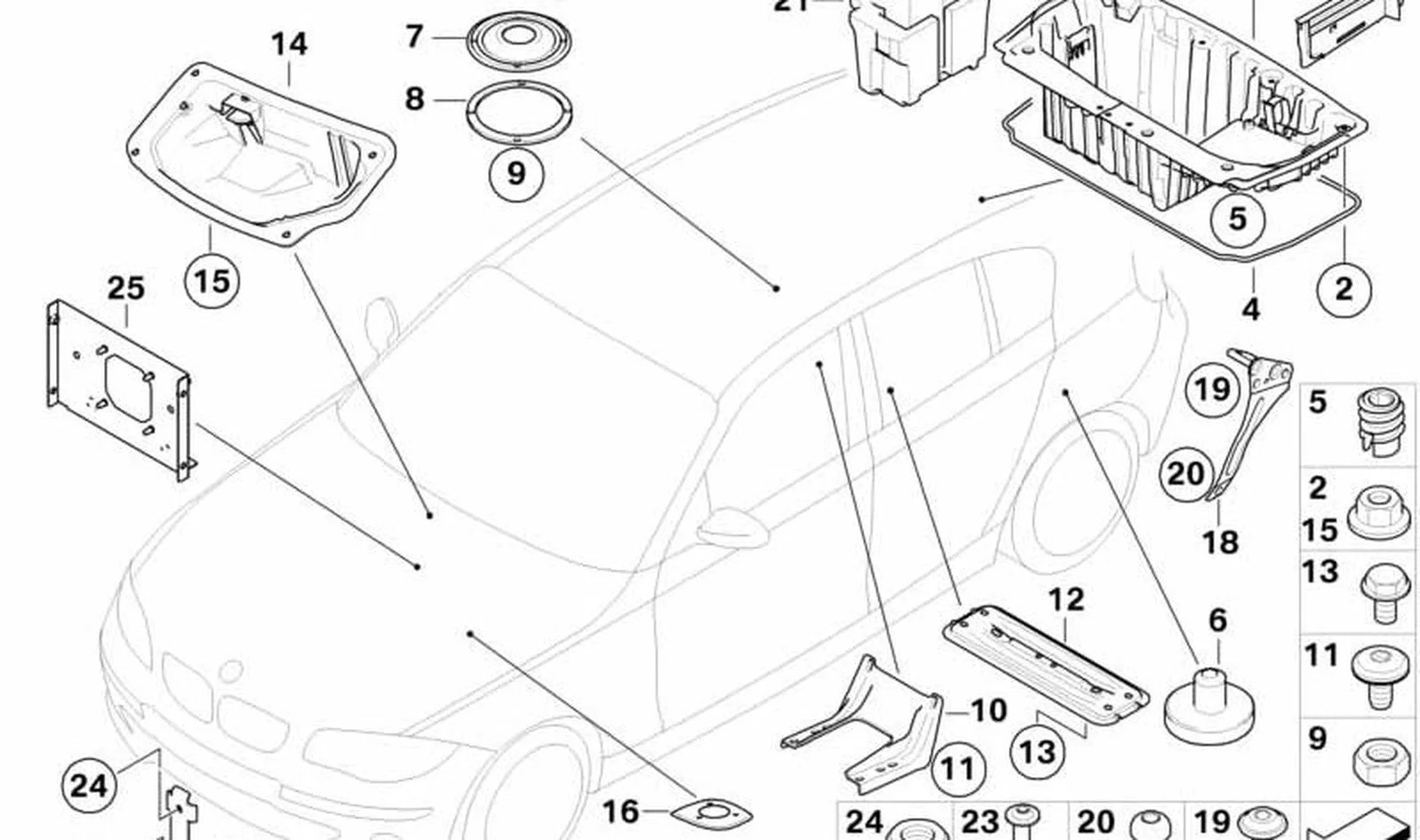 BMW 1 Serisi E87 Arka Bakalit 51717164197