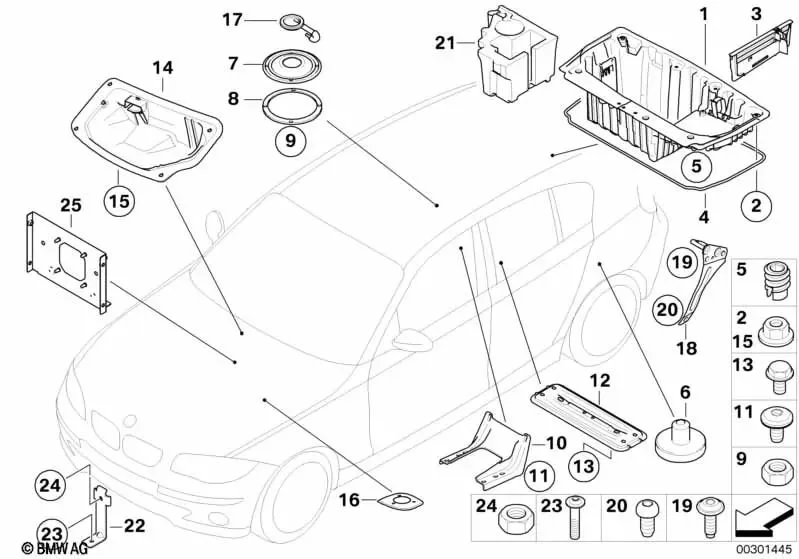 BMW 1 Serisi E87 Bagaj Muhafaza Kutusu E87.LCI 41147120019