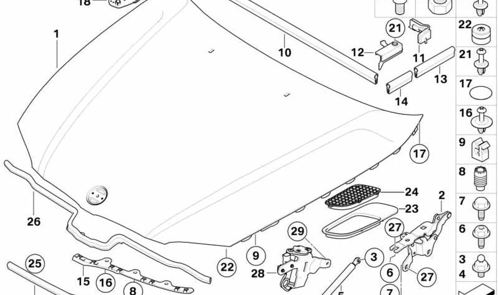 BMW 1 Serisi E87 Ön Tampon Fitili 51768045445