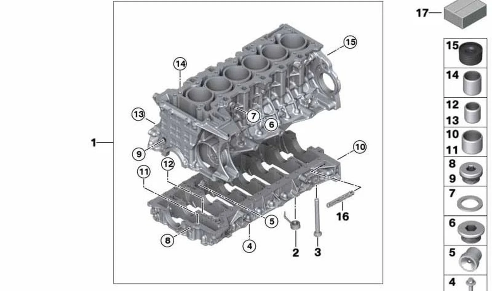 BMW E60 E61 E63 E64… Pistonlu Blok Takımı 11110421309