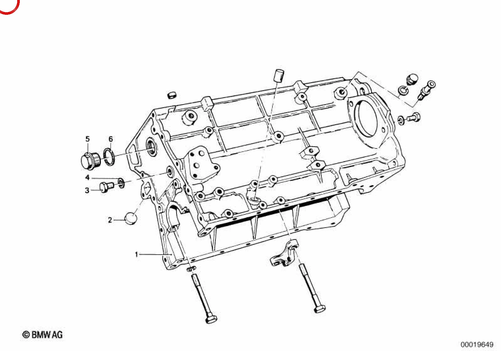 BMW E21 E24 E28 E30 Pistonsuz Motor Bloğu 84 mm 11111299866