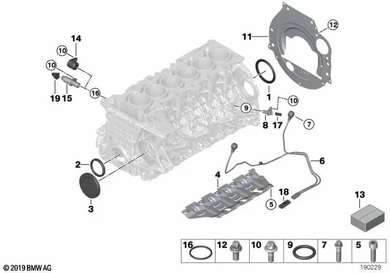BMW E60 E61 E63 E64… Kapak Plakası 11117530505