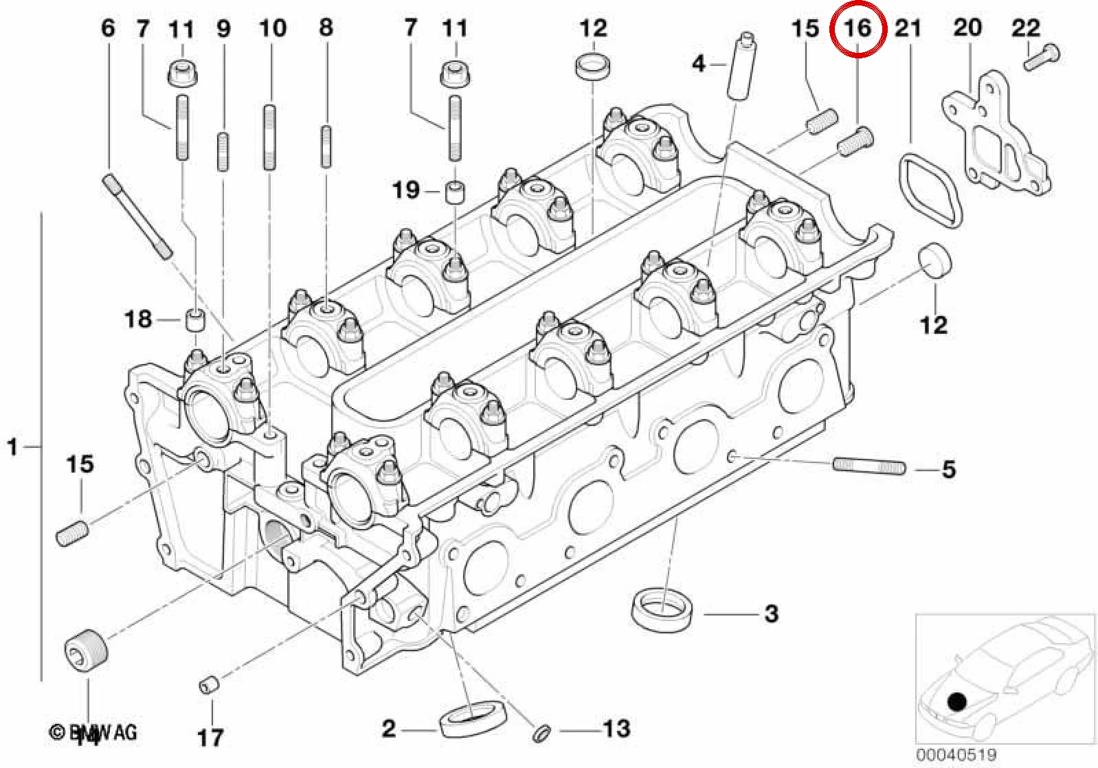 BMW E39 E53 E60 E61… Motor Bloğu Kapama Tapası 11117545229