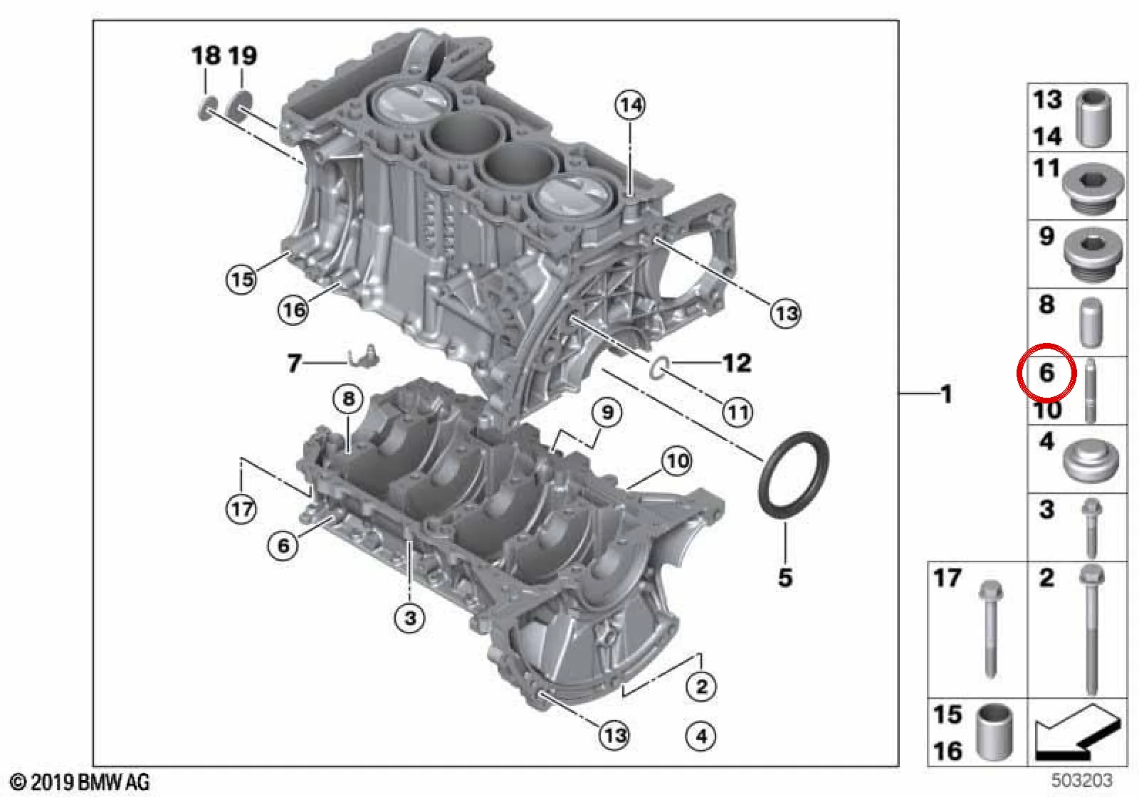 BMW F20 F21 F30 F31… Dişli Pim Cıvatası 11117630213