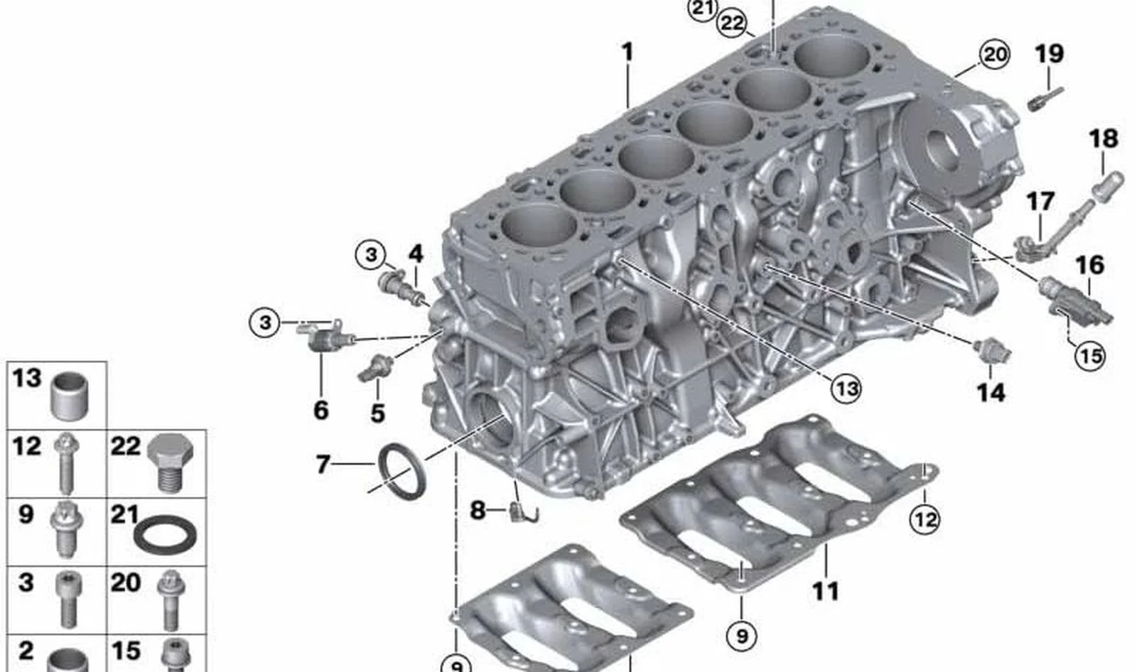 BMW G05 G06 G07 G11… Geniş Uyumlu Takviye Plakası 11118475735