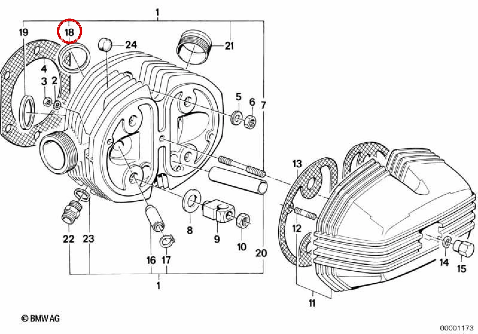 BMW E21 E24 E28 Emme Supabı Yuvası 45,4 Mm 11121265503