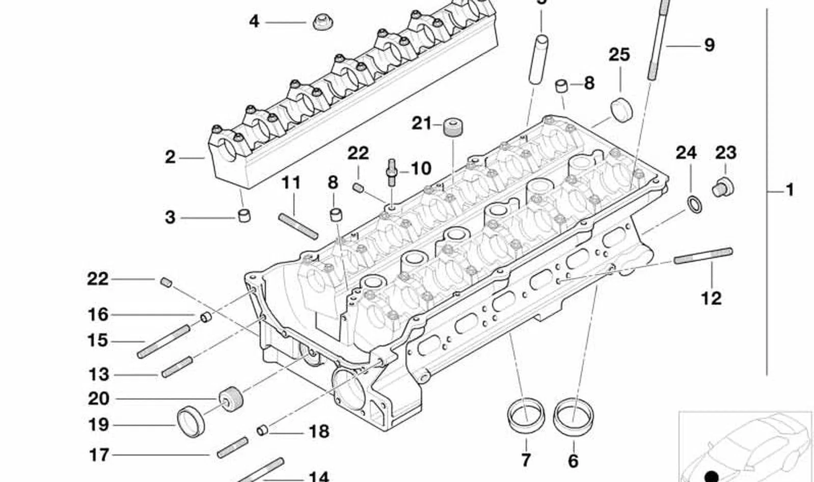 BMW E34 E36 E38 E39… Egzoz Supap Kılavuzu 11121436224
