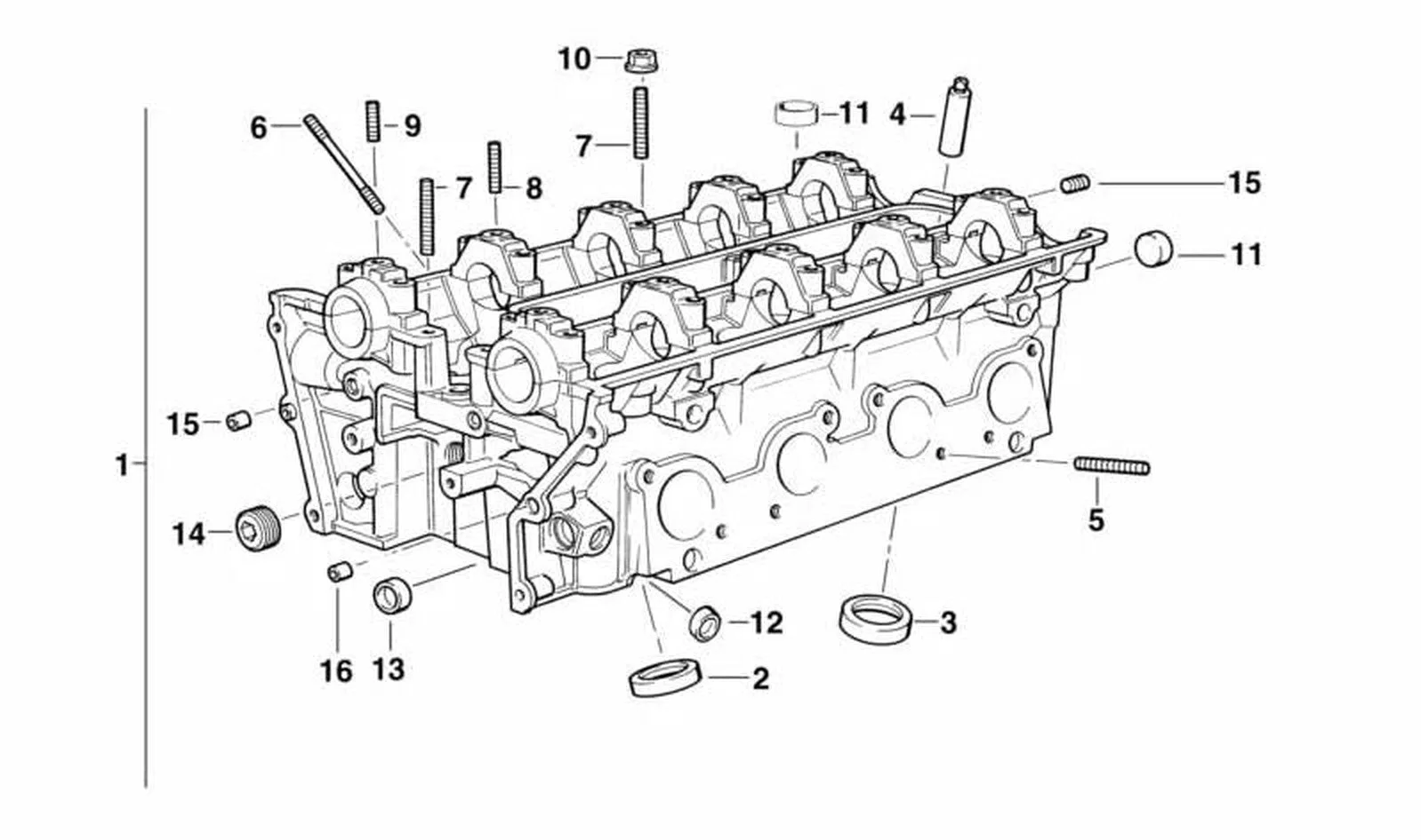 BMW E32 E34 E38 Komple Silindir Kapağı 11121731912