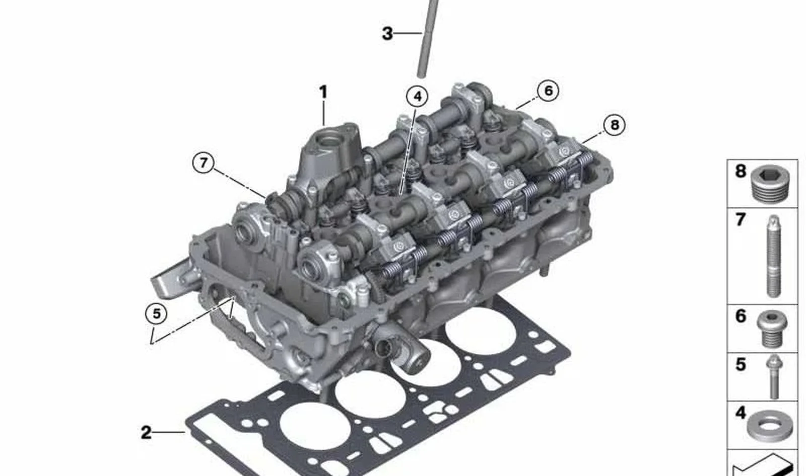 BMW G05 G06 G07 G11… Eksantrik Milli Supaplı Kapak 11122120715